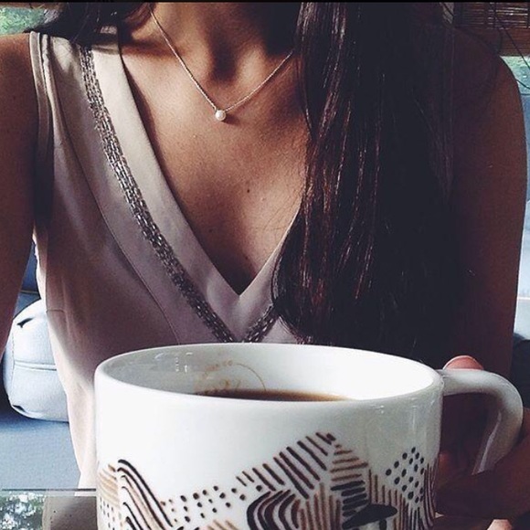 Dogeared pearl dainty necklace - Picture 3 of 6